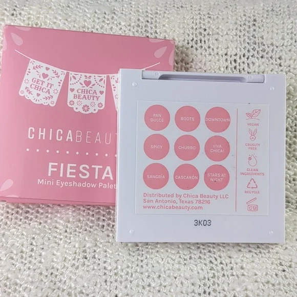 Chica Beauty FIESTA Mini-9 Eyeshadow Palette, 6.0g/0.21oz - Picture 10 of 14